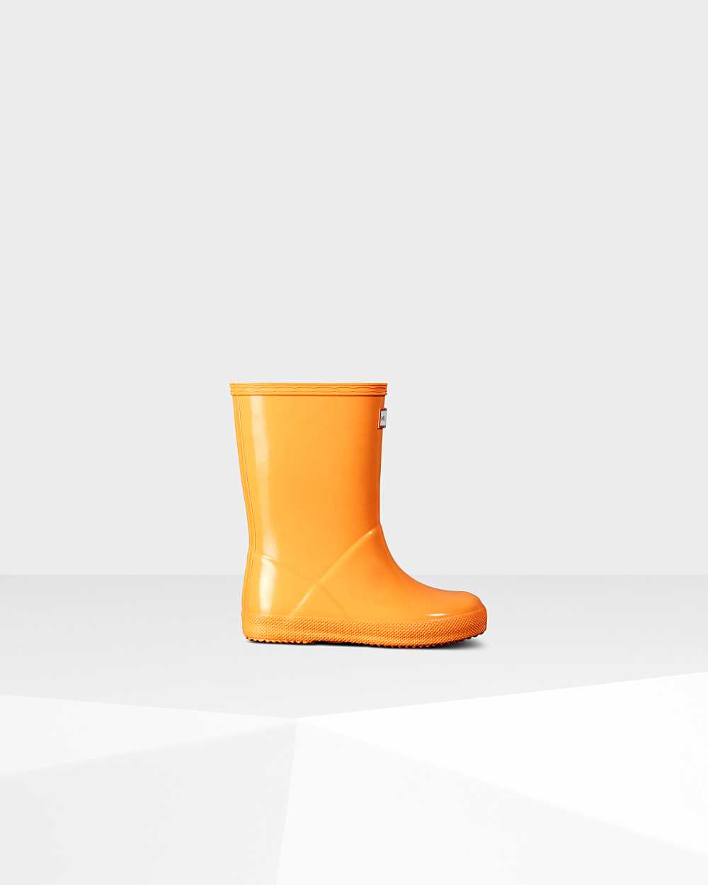 Botas De Agua Niños - Hunter Original First Classic Gloss Naranjas - CBAGMQ-623 - Naranjas